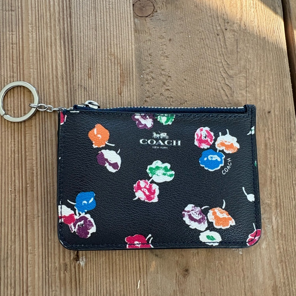 Coach Multicolor Floral Key Holder
